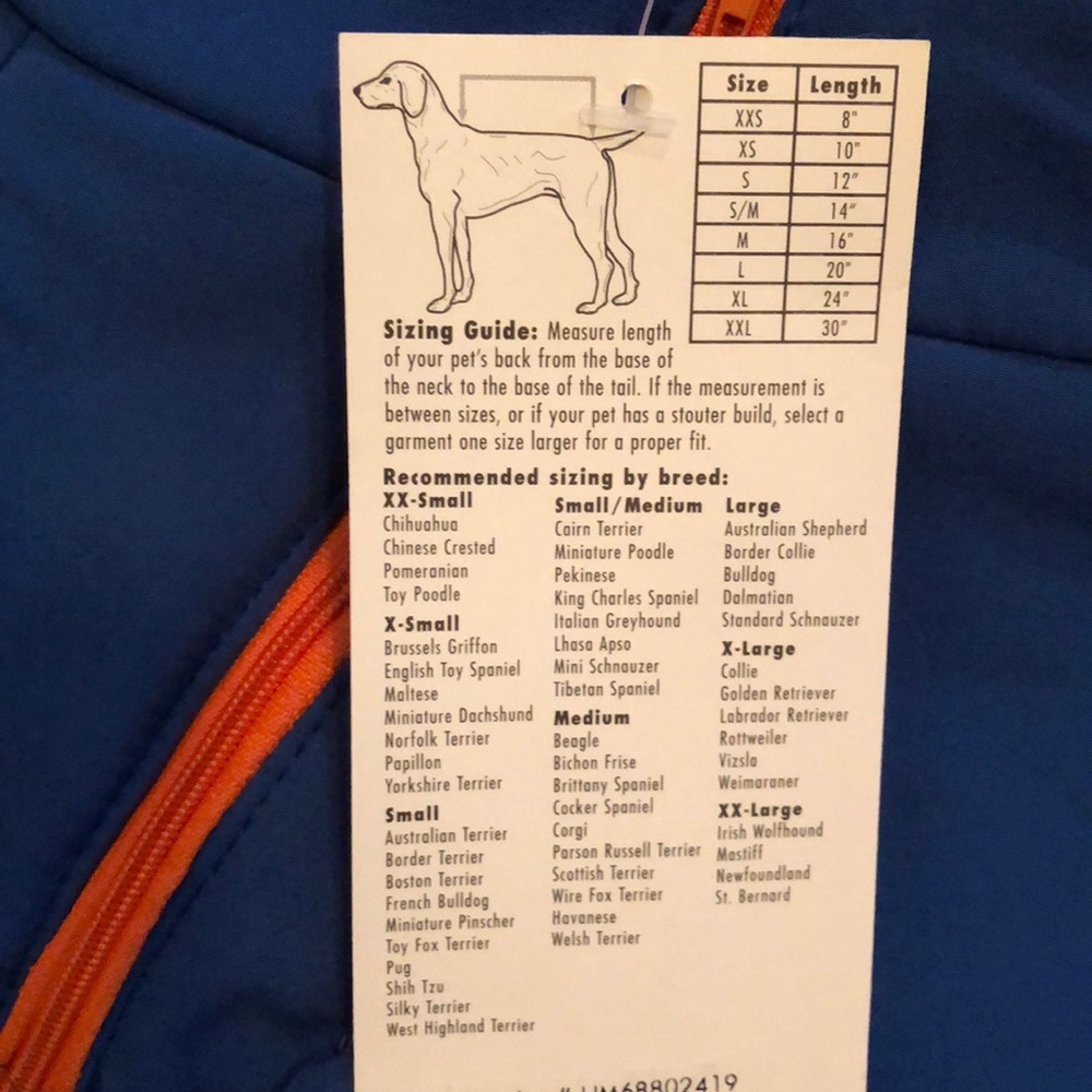 NWT Zack & Zoey Trek Sport Pet Coat - Picture 3 of 5